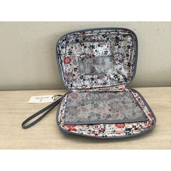 Vera Bradley Lighten Up Wipes Wipe Pouch Zen Gray Blue NWT - Picture 5 of 9